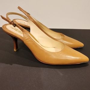 Cole Haan Tan Slingback Heels